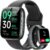Fitpolo Smart Watch, 1.85″ AMOLED Fitness Tracker with Bluetooth Call, Heart Rate/Sleep/SPO₂ Monitor, 100+ Sports Modes, 3ATM Waterproof Smartwatch for Android/iPhone/Samsung, Includes 2 Bands