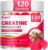 120Count Creatine Monohydrate Gummies 5g, Energy Creatine Supplements Gummies for Gym Essentials-Strawberry