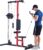 LAT Pulldown Machine, Multi-Functional Cable Machine with High & Low Pulley System, Row Cable Machine for Home Gym with Adjustable Seat & Leg Support, Heavy-Duty Tricep & Back Workout Equipment