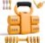 2-in-1 Adjustable Dumbbells & Kettlebell Set, 4 Levels Weight Quick Change(2.2 3.3 4.4 5.5 lbs), for Women Home Gym Exercise Training, with Complimentary Non-slip Touch Fastener.