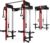 WM3-V4 Folding Squat Rack, Wall Mounted Power Rack with Dual Independent Pulley System, Functional Trainer with 5 Adjustable Function Modes for Space Saving
