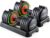 25/55LB pair Adjustable Dumbbell Weights, 5 in 1 Weights Dumbbell with Anti-Slip Metal Handle, Suitable for Home Gym Exercise Equipment