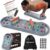 HOTWAVE Portable Exercise Equipment with 16 Gym Accessories,20 in 1 Push Up Board Fitness,Resistance Bands with Ab Roller Wheel,at Home Workout for Men