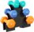 Fitvids Colored Neoprene Dumbbell Set with Rack, 32LB Set: 3/5/8LB Pairs, Color Series
