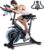 ANCHEER Stationary Bike for Home, Spin Bike 40 LBS Flywheel and 330 Lbs Weight Capacity Exercise Bike for Home, Indoor Cycling Bike with Comfortable Seat Cushion, Tablet Holder and LCD Monitor for Home Workout (Black)
