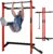 Yes4All 2″ x 2″ Tube with 1″ Hole Space Saving Folding Wall Mounted Squat Rack for Home Gym, 1000lbs Capacity Steel Power Cage with Adjustable Pull-Up Bar, 360 Degree Landmine & Strong Steel J-Hooks