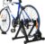 Bike Trainer Stand, Stationary Bike Stand for Indoor Riding, Steel Bicycle Exercise Magnetic Stand for 26-28” Wheels with Front Wheel Riser, Quick Release Folding Exercise Bike Stand Trainers