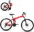Folding Mountain Bike, 26/27.5″ Women’s & Men’s Bicycle, 21 Speed Foldable Bike for Adults with Dual Suspension, Dual Disc Brake, Adjustable Saddle & Precision Twist Shifting