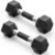 PAPABABE Hex Dumbbell Set with Rubber Grip 2.5-125lb, Odorless Rubber Coated Weight Fixed Dumbbells Set of 2/Single, Weights for Women at Home, Hand Weights for Home Gym & Strength Training,Pesas Para Ejercicios