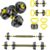 Adjustable Dumbbell Set, 10-90lbs Free Weights with Connector – 4 in 1 Dumbbells, Barbell, Kettlebell & Push Up Stand, Adjustable Weights Set for Home Gym Fitness Equipment for Men & Women