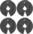 Micro Gainz Dumbbell Fractional 1.25lb Weight Plate, Ideal for Micro Loading, (Choose Color) 4 Piece Fractional Weight Plates, Designed for Dumbbell Training, Made In USA