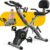 Exercise Bike, 5 in 1 Foldable Stationary Bike for Seniors, 16-Level Adjustable Magentic Resistance, Indoor Workout Bike with 330LB Capacity, Comfortable Seat Backrest X-bike