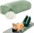 HOMBYS Shredded Foam Yoga Bolster Pillow for Restorative Yoga & Meditation, Versatile Rectangular Yoga Support Pillow Premium Meditation Cushion with Washable Velvet Cover& Carry Handle