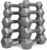 WF Athletic Supply Cast Iron Dumbbell Set, Solid Hexagon Grey Dumbbell Set, Strength Training Free Weights for Women & Men