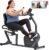 Sunny Health & Fitness Smart Heavy-Duty Recumbent Bike w/Wide Cushioned Seat & Back, Indoor Cycling Machine for Adult/Seniors Home Exercise, Free SunnyFit App Connect, Optional Workout Training Bands