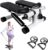 Stepper for Exercise at Home, Stair Stepper with 2 Resistance Bands, Mini Stepper with 300LBS Loading Capacity & LCD Monitor, Super Quiet Hydraulic Fitness Steppers Full Body Workout Machine