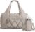 BAGSMART Gym Bag for Women, Lightweight Duffel with Shoe Compartment, Tote Bag with Wet Pocket for Yoga Travel, Camel
