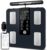GE Smart Scale for Body Weight: 8-Electrode Digital Bathroom Scale for Weight Fat BMI Muscle Mass Full Body Composition Analyzer 27 Measurements Bluetooth Highly Accurate Weighing Machine 400lb Black