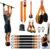 Pull Up Assistance Bands Set of 11 (375lbs)–Extra Heavy Duty Band, Dual Foot Rest, Door Anchor, Handles–Adjustable Resistance Bands for Pull Up Bar, Strength Training, Home Gym Workout
