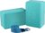 Clever Yoga Blocks & Strap – Lighweight Foam Yoga Blocks 2 Pack with 8ft Cotton Yoga Strap Set Kit for Beginners & Pros, Accessories & Equipment for Women & Men