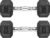 Hex Dumbbells Rubber Coated Cast Iron Hex Black Dumbbell Free Weights for Exercises