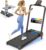 Walking Pad Treadmill with 15% Incline & Dual LED Display, 4 in 1 Walking Pad with Handle Bar, 3.5HP Foldable Treadmill with Incline, Treadmills for Home 350LBS, 4 Adjustable Incline, RGB Light