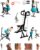 DARCON Squat Machine Exercise Equipment – Ab Rowing Machine for Home Workouts – Power Rider Row for Glutes, Legs and Full Body Workouts for Women and Men