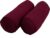 Blazing Needles Double-Corded Solid Twill Bolster Pillows with Inserts (Set of 2), 20″ x 8″, Burgundy