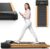 Walking Pad, High Grade Wood Under Desk Treadmill 300LBS Capacity, Max 2.5 HP Electric Treadmill for Home Office Installation-Free with Remote Control LED Display High