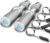 16″ Olympic Dumbbell Handle, Dumbbell Bar for 2-inch Olympic Weight Plates, Loadable Dumbbells for Home Gym Strength Training, 2 Pair of Spring Collars Included