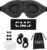 Unisex Sleep Mask – Plus A Pair of Sleep Plugs, Light and Sound Blocking, Soft and Comfortable, The Best Sleep Mask.