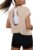 Totatuit Womens Open Back Workout Tops Oversized Crop Gym Shirts Loose Fit Short Sleeve Athletic Tee for Running Yoga