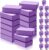 Wettarn 30 Pack Yoga Block and Strap Set 15 Pcs Non-Slip Yoga Blocks with 15 Pcs Metal D Ring Stretching Exercise Workout Fitness Accessory for Gym