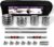 Adjustable Dumbbell Set Home Gym Cast Iron Barbell Sets with Carry Box 44lbs Office Bedroom Workout Dumbbells for Men and Women