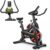 SQUATZ Stationary Cycling Bike Exerciser – Indoor Exercise Bicycle With Training Console, 4-Way Adjustable Seat and Handlebar, 8 Resistance Levels, Workout Equipment for Home Gym