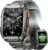Military Smart Watches for Men, 1.95” Smart Watch with 100 Days Battery/Flashlight, Fitness Tracker Watch with Heart Rate/Sleep Monitor/100+ Sports Mode,5 ATM Rugged Smartwatch for Android and iPhone