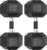 LIFERUN Rubber Grip Dumbbells Rubber Coated Cast Iron, with Anti-Slip Hex Black Dumbbell, Free Weights Dumbbell Set, 60lb/ 65lb/ 70lb/ 75lb dumbbells set of 2