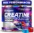 Creatine Monohydrate Gummies Complex 8000mg for Men and Women, Flavored and Chewable Creatine with Taurine, L-Carnitine, Electrolyte for Muscle Growth, Strength & Energy, Pre Workout Gummies 120pcs