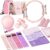 NANATI Pilates Kit, Home Pilates Workout Kit for Women, Pilates Equipment with 14.5″ Pilates Ring and Ball, Resistance Bands, Dumbbells & Grip Socks for Home Workouts