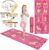 Garybank Kids Yoga Mat Set – Non-slip Exercise Mats with Fun Prints – 12 Yoga Cards – Carrier Bag – Odor Free Non-Toxic, Cute Yoga Mat for Girls & Boys (60 X 24 X 0.2 Inch)