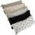 Unscented Eye Pillows (Sampler Pack of 5) – Soft Cotton Gauze Flannel – Filled with Flax Seed Weighted for Yoga Meditation Headache Relief Sleep Massage Bulk – Natural Gray