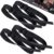 Rowing Machine Adjustable Foot Straps Compatible With Concept 2 Rower Fitness, 4 Pack Replacement Reusable Straps