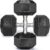 TLGREEN 1 Pair/2Pcs 30-85LB Dumbbells Rubber Coated Cast Iron Hex Black Dumbbells ，Weights Dumbbells Set