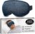 Weighted Blackout Sleep Mask for Men: 3D Contoured Zero Eye Pressure Sleep Mask for Stress Relief, Deep Sleep & Airplane Travel Essentials, Night Shift, Office Nap, Adjustable Strap, Blue