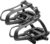 BV Bike Pedals Shimano SPD/Look Delta Compatible 9/16” with Toe Clips – Peloton Pedals for Regular Shoes – Toe Cages for Peloton Bike – Exercise Bike Pedals – Universal Fit Bicycle Pedal
