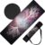 𝑯𝑰𝑮𝑯𝑻𝑶𝑷 Vegan Suede Yoga Mat – Tree of Life/Root Chakra Design, Extra Thick 1/4” (6mm), Sweat-Grip Surface – Perfect for Yoga, Hot Yoga, Pilates & Sweaty Workouts – Free Strap Included
