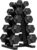 Sagler Weights Dumbbells Set with Rack – 150 lb Rubber-Coated Dumbbells for Easy Grip, Durable Carbon for Strength Training, Essential Workout Equipment for All Fitness Levels