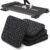 TOBWOLF 4PCS Anti-Slip Treadmill Mats, 10MM Thick High Density Walking Pad Mat, 4″ X 4″ Anti Vibration Walking Pad Mats, Thick Rubber Mat for Stationery Bike, Rowing Machine, Home Gym Station