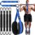 Pull Up Assistance Bands Set, Heavy Duty Adjustable Pull Up Assist Band with Feet Rest, Strength Training Bands for Home Gym Fitness, Pull-Up Bar, Calisthenics and Body Stretching