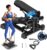 TOPMAJOR Steppers for Exercise at Home with 330 lbs Weight Capacity, Resistance Bands & Non-Slip Mat for Full Body Workout, Adjustable Height Hydraulic Stepper with LCD to Monitor Steps & Time